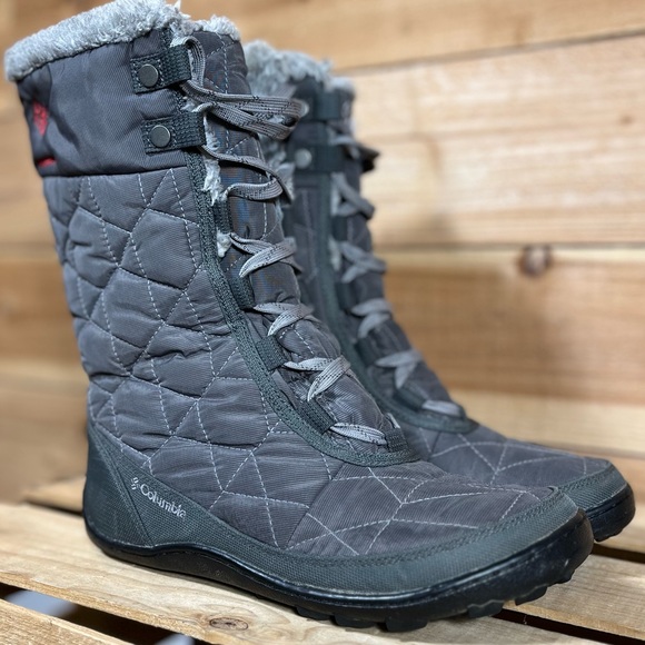 Columbia Minx Mid II, Womens 7, Grey Waterproof 200g Faux Fur Winter Boot - Picture 5 of 14